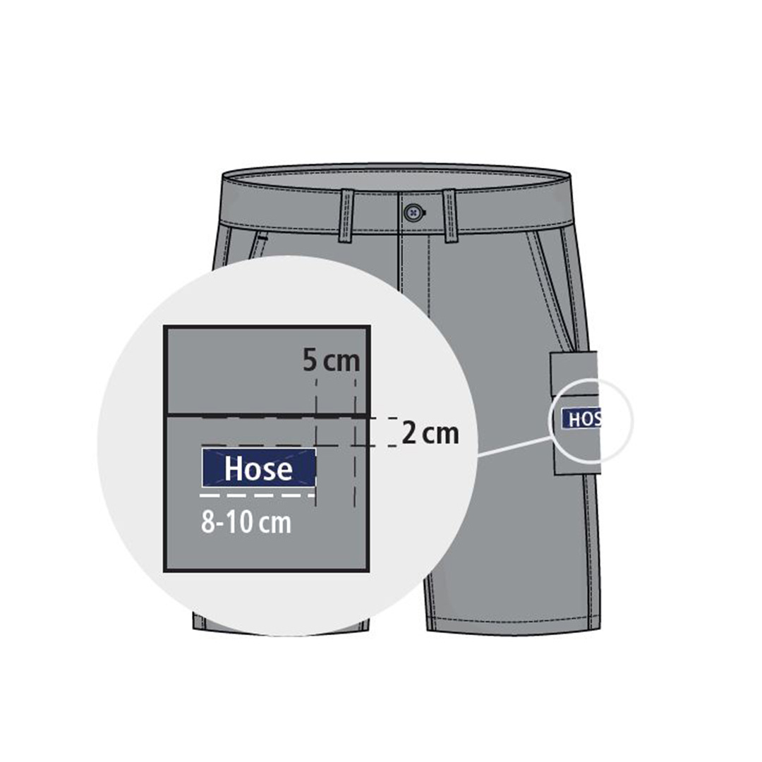Position Hosenbein Logo kurz Shorts